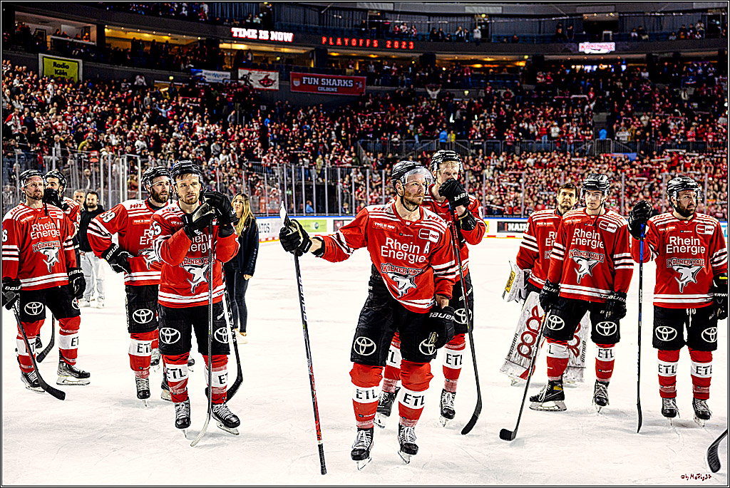 PENNY DEL Viertelfinale Spiel 6;  Koelner Haie - Adler Mannheim; Koeln, 26.03.2023